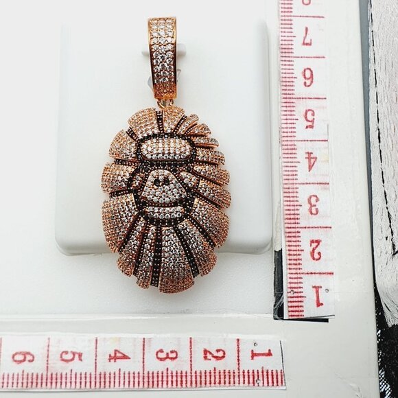 "14K Gold Plated Cubic Zircon Pendant, INUS1BR200 - Picture 9 of 9